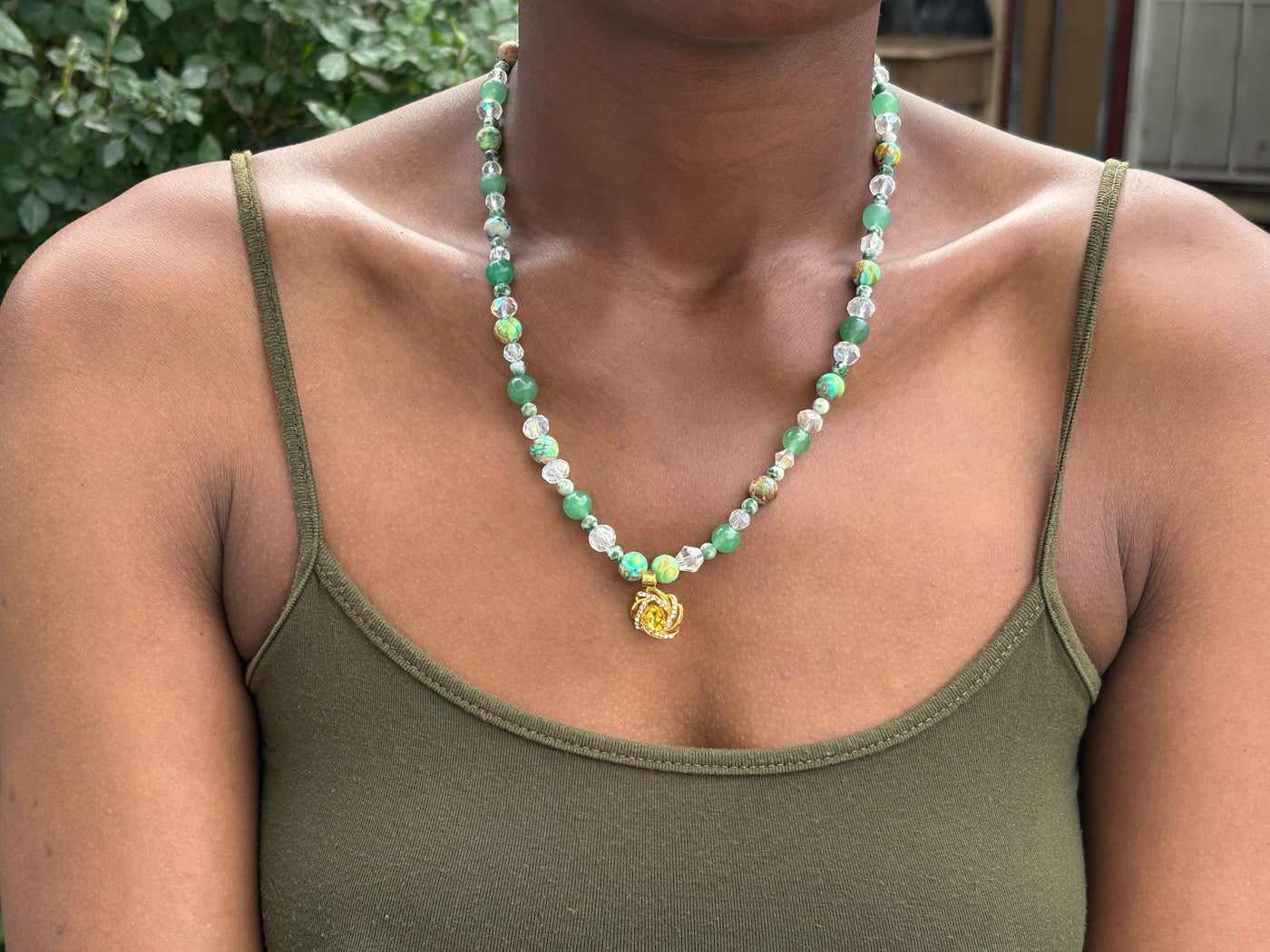 quartz necklace