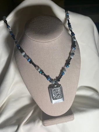 Antique grey pendant